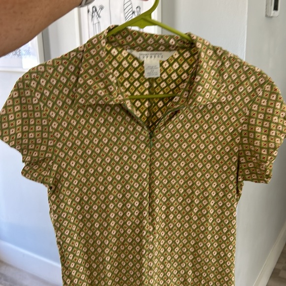 Vintage Y2K RARE express international mini dress, size 1/2orXS, geometric print - Picture 8 of 9